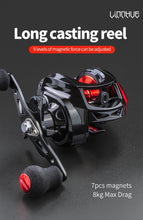 Load image into Gallery viewer, LINNHUE Baitcasting Reel 8KG Max
